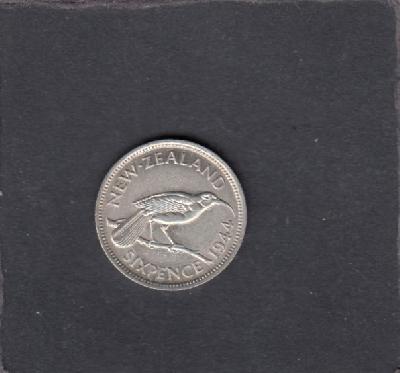 Beschrijving: 6 Pence  HUIA BIRD 